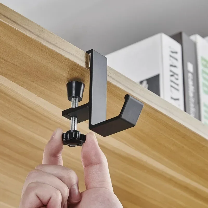 Headphone Stand Desk - ตะขอแขวนขอบโต๊ะปรับได้ 1/2 ชิ้น สำหรับแขวนหูฟังเกมมิ่ง กระเป๋าเป้สะพายหลัง ที่แขวนเก็บของ