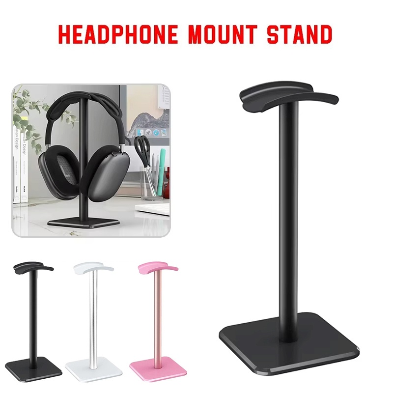 Headphone Stand Desk - ขาตั้งหูฟังอเนกประสงค์แบบพกพา วัสดุพลาสติก สำหรับหูฟังเล่นเกม หูฟังแบบครอบหู และหูฟังแบบเสียบหู