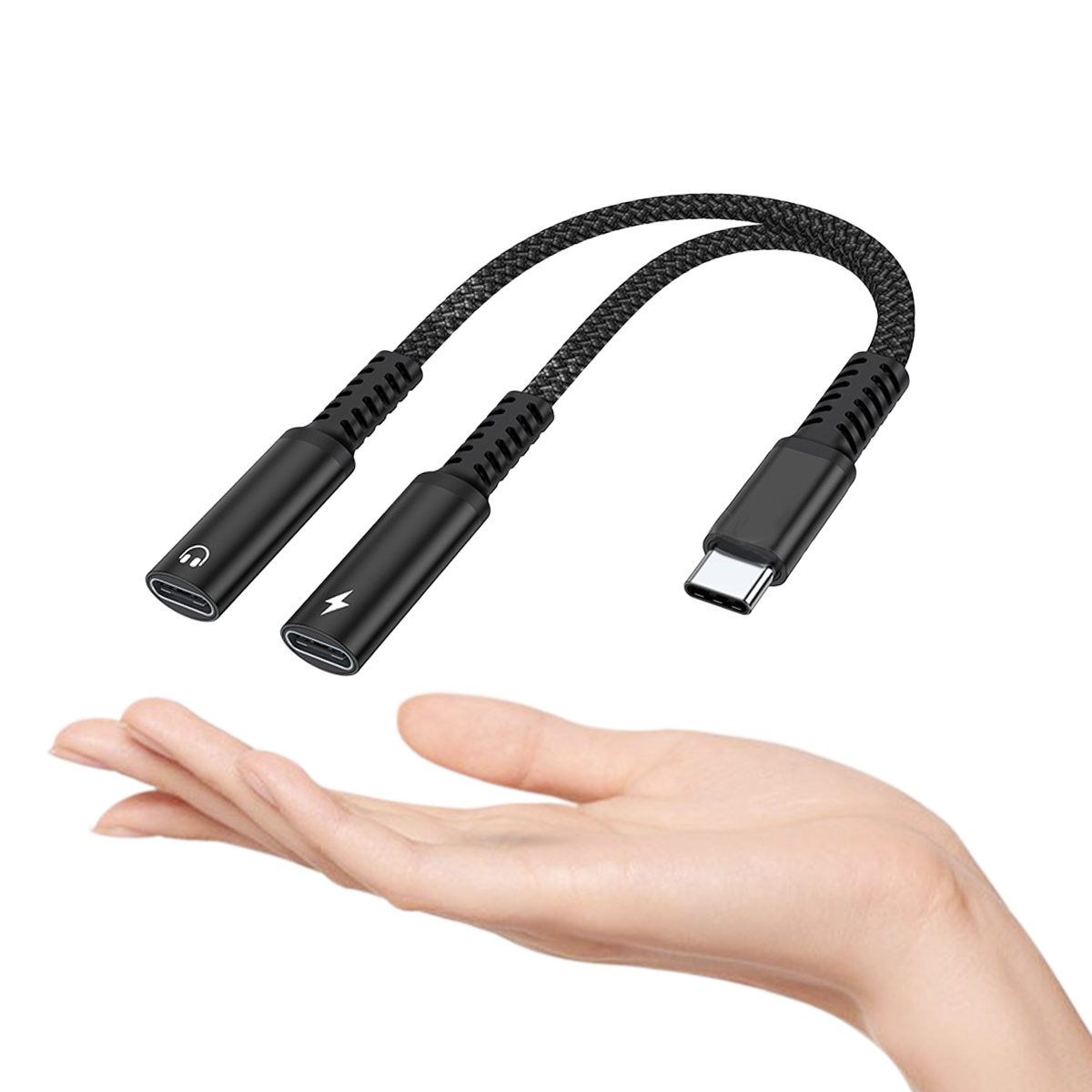 Earphone Splitter Jack - อะแดปเตอร์แปลง USB C แบบ 2 in