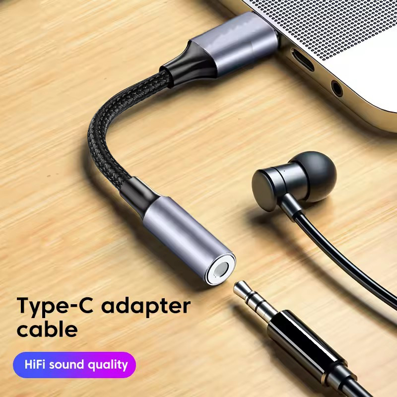 Audiophile Headphone Wired - อะแดปเตอร์เสียง USB C DAC Type-C เป็นแจ็ค