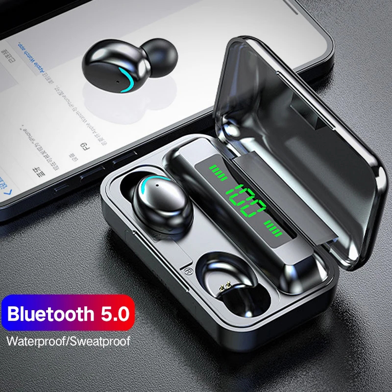 Wireless Earbuds Tws - F9 หูฟังไร้สาย TWS Bluetooth 5.0 ชุดหูฟังตัดเสียงรบกวนหูฟัง