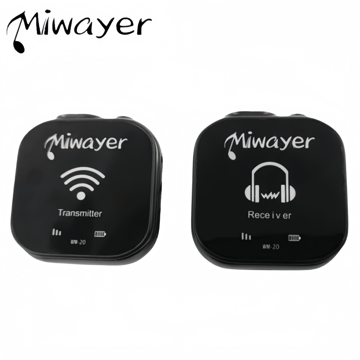 In Ear Monitor Iem - ระบบมอนิเตอร์แบบไร้สายในหู Miwayer WM-20 5.8G พร้อมเครื่องส่งและเครื่องรับ, ระบบ