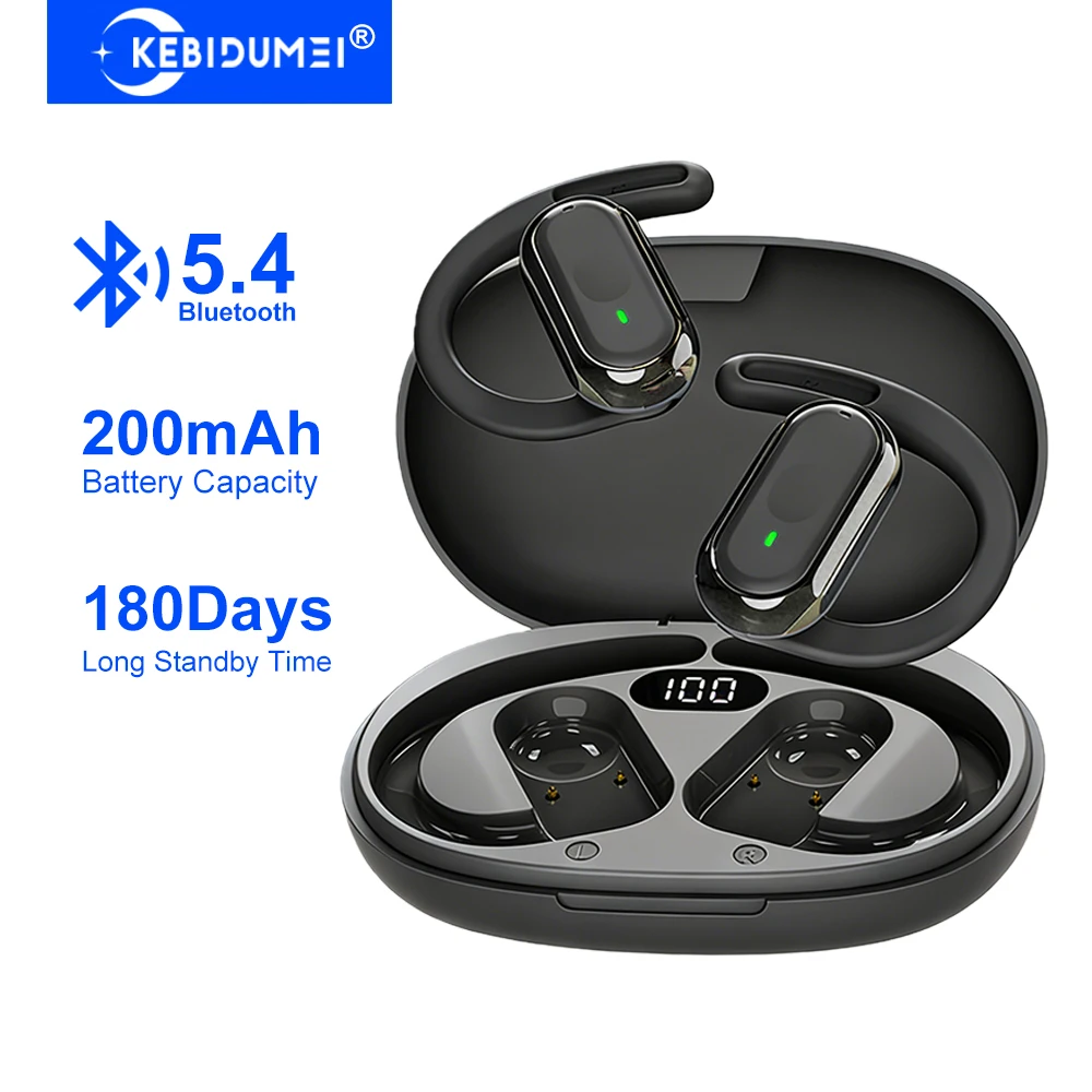 Sports Earphone Hook - หูฟังบลูทูธ KEBIDUMEI แบบเปิดหู รุ่น 5.4 แบบเกี่ยวหู