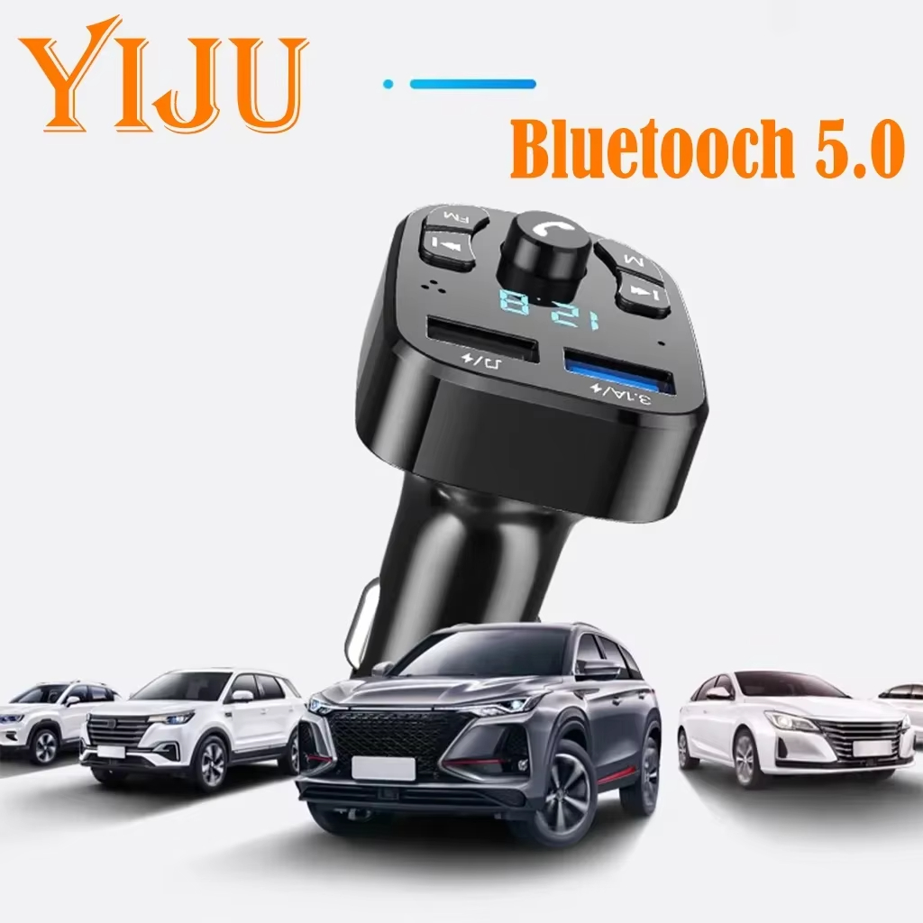 Bluetooth Adapter Receiver - เครื่องส่งสัญญาณ Bluetooth 5.0 Fm ในรถยนต์, อะแดปเตอร์ไร้สาย,