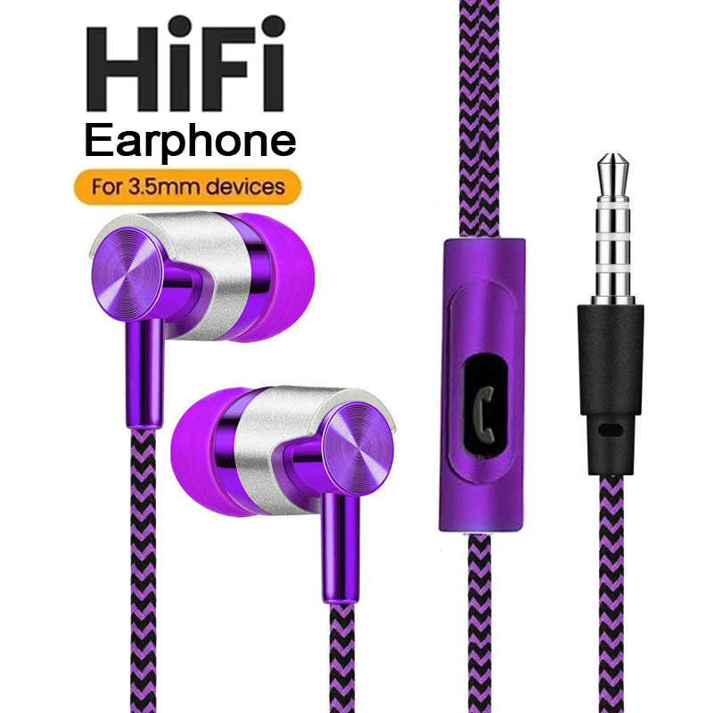 Wired Earphone Mic - ไมโครโฟน HD ในตัว หูฟังแบบมีสายขนาด 3.5 มม.