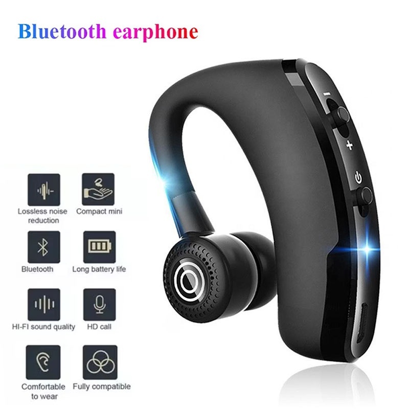 Sports Earphone Hook - ไร้สายบลูทูธ 5.2 หูฟังกันน้ำกีฬาหูฟังลดเสียงรบกวนพร้อมไมโครโฟน HD หูฟังขนาดเล็กหูฟังสเตอริโอไฮไฟสเตอริโอ