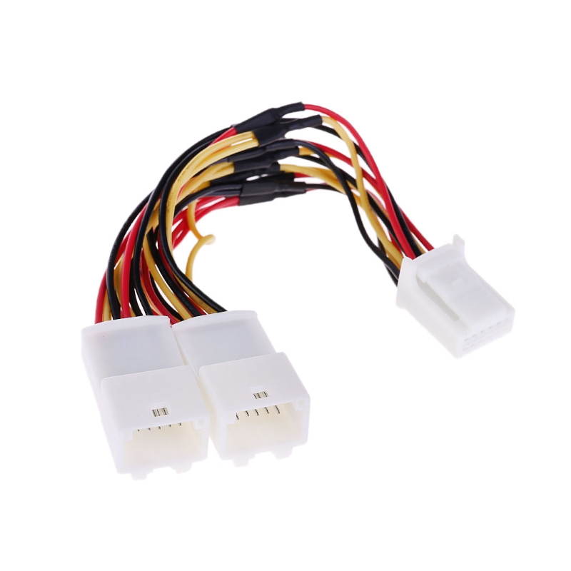 Audio Splitter Y - 2026 ใหม่ Y สายเคเบิลอะแดปเตอร์แยกสัญญาณ 6+6 ปลั๊กสำหรับเสียง