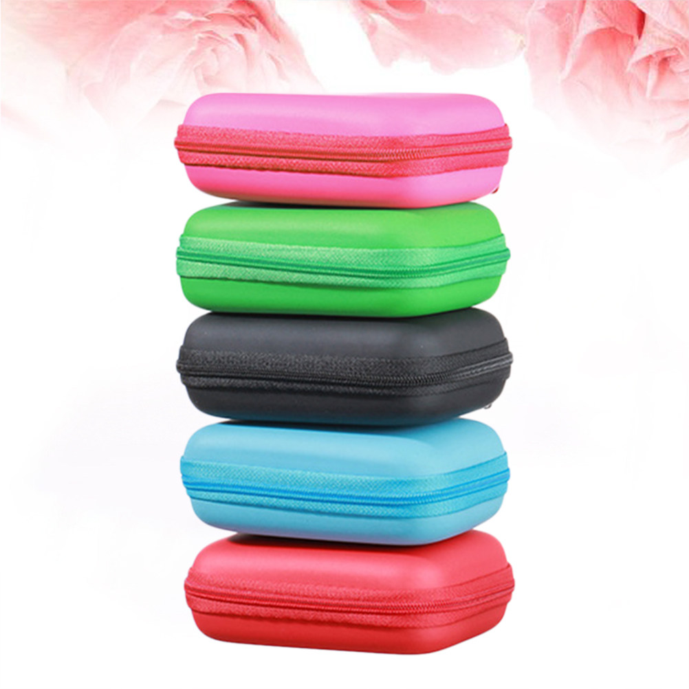 Headphone Case Hard - กระเป๋าเก็บหูฟังแบบพกพา 2 ชิ้น ทำจากวัสดุ EVA ขนาดกะทัดรัด
