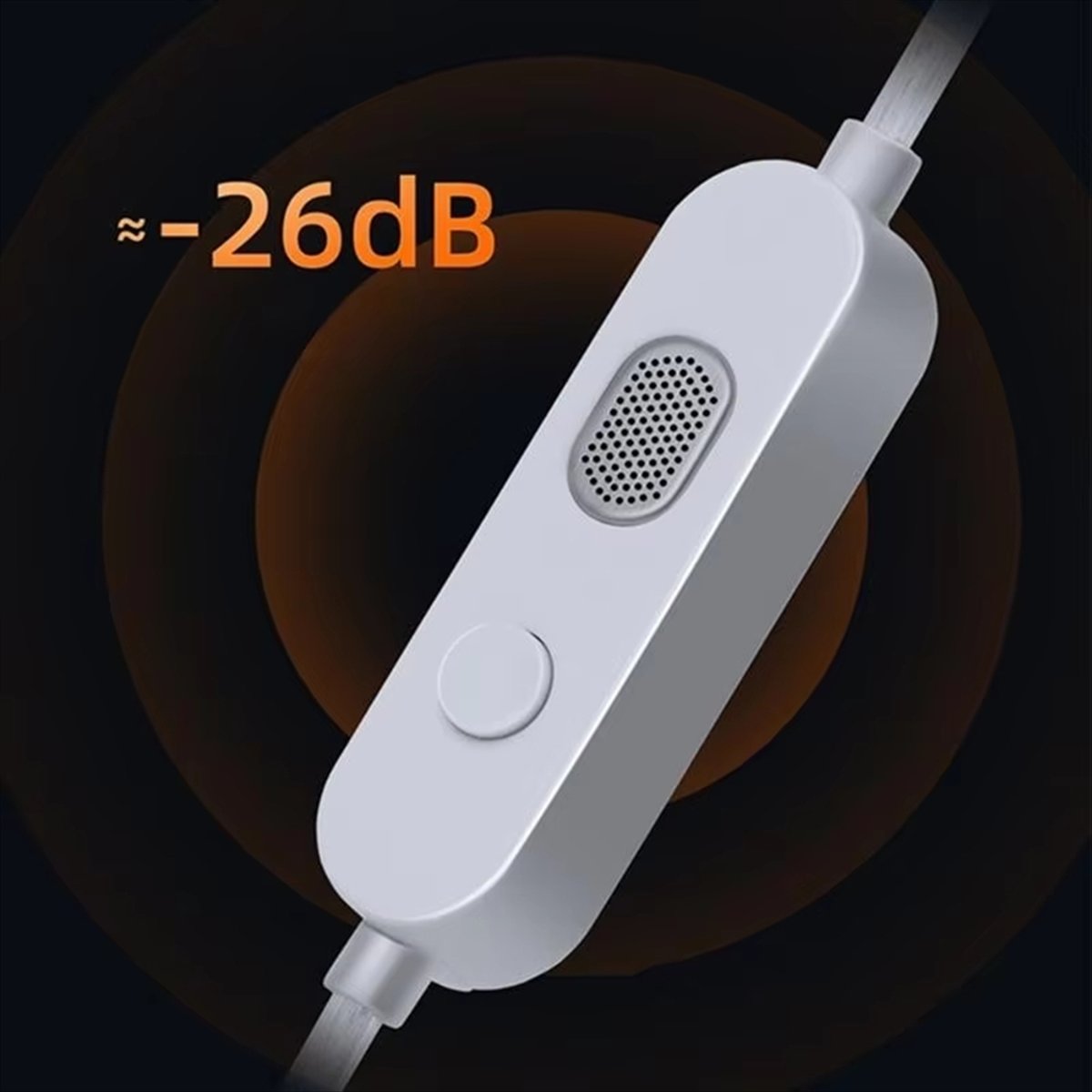 Wired Earphone Mic - ABAN สายหูฟัง M2 ไมโครโฟนคู่ สายเคลือบเงิน 3.5