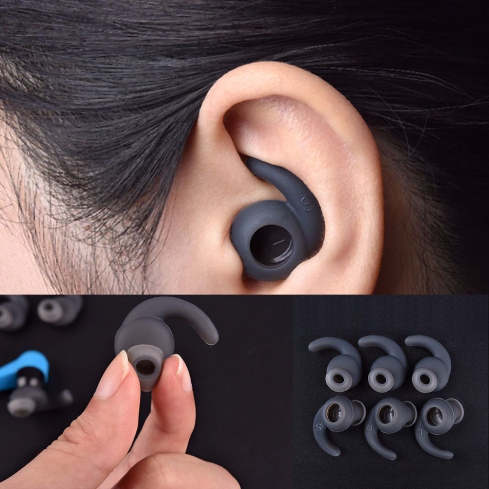 Sports Earphone Hook - 3คู่ S/M/L หูฟังกีฬาปลอกซิลิโคนอุปกรณ์เสริมหูฟังหูฟัง Hook ชุดหูฟัง