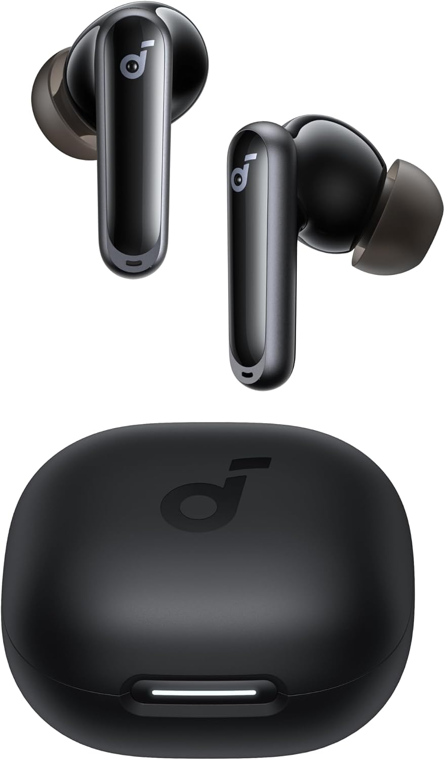 Earbuds Charging Case - หูฟังตัดเสียงรบกวนแบบปรับได้, เวลาเล่น 60 ชั่วโมง, แท่นวางแบบ 2-in-1,