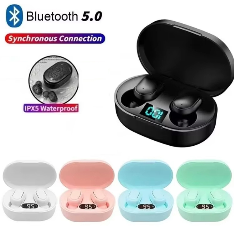 Wireless Earbuds Tws - A6S TWS หูฟังไร้สายบลูทูธหูฟังระบบควบคุมแบบสัมผัสพร้อมไมโครโฟน HD หูฟังกีฬาชุดหูฟังกันน้ำสำหรับไอโฟน