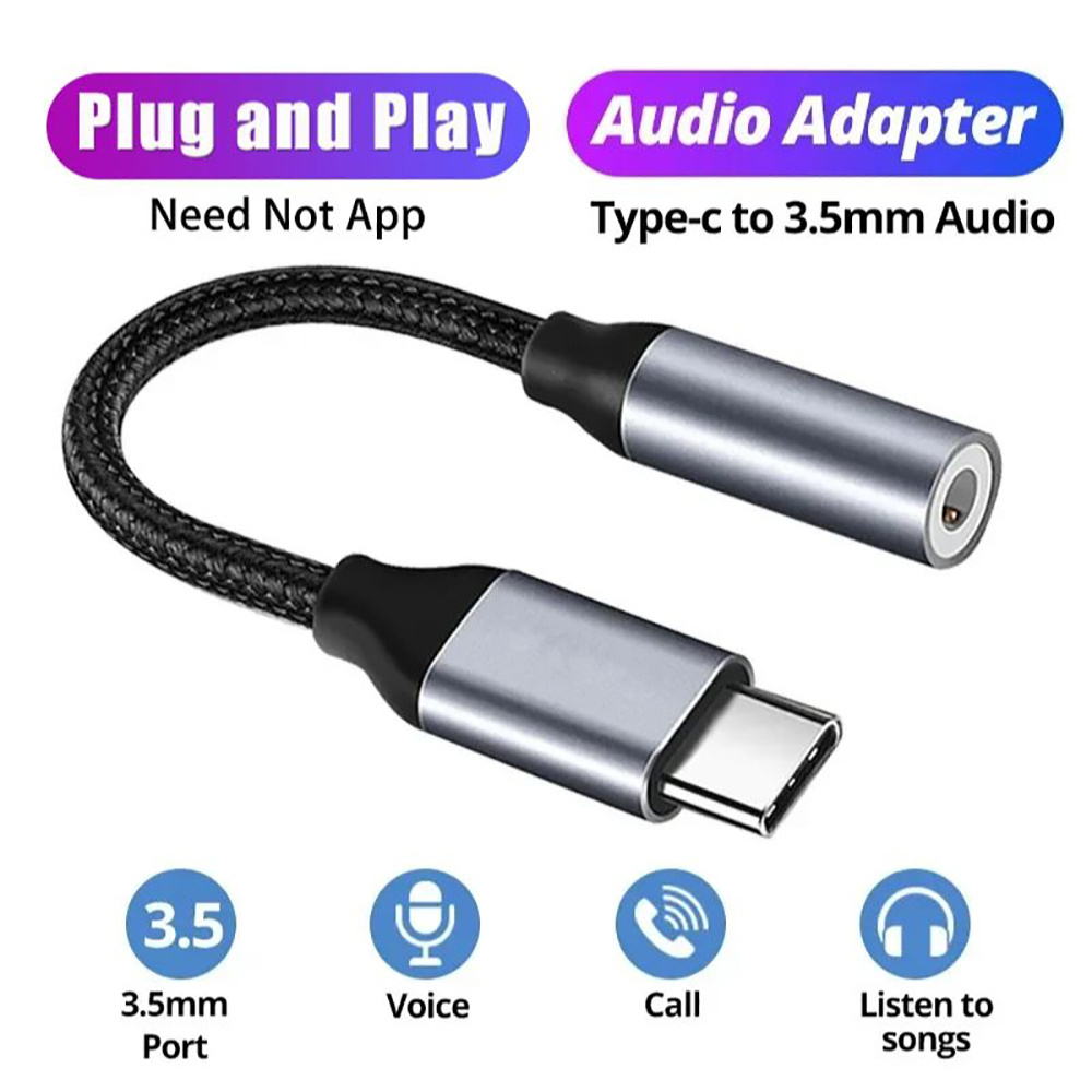 Audiophile Headphone Wired - อะแดปเตอร์แปลงเสียง USB Type C เป็น 3.5
