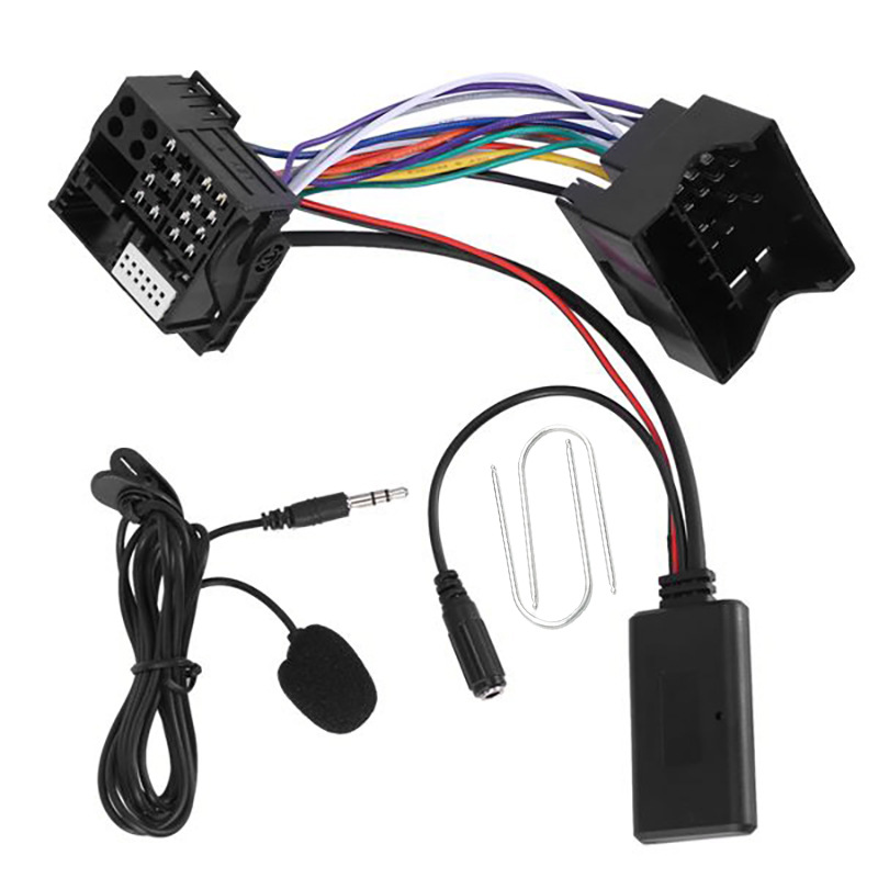 Bluetooth Adapter Receiver - โมดูลบลูทูธเครื่องเสียงรถยนต์ตัวรับสัญญาณบลูทูธสายเคเบิลอะแดปเตอร์ AUX สำหรับ Peugeot 307 408