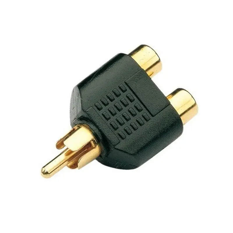 Audio Splitter Y - ชุดแปลงปลั๊ก RCA แบบแยกสัญญาณเสียงและภาพ AV จำนวน 10/100