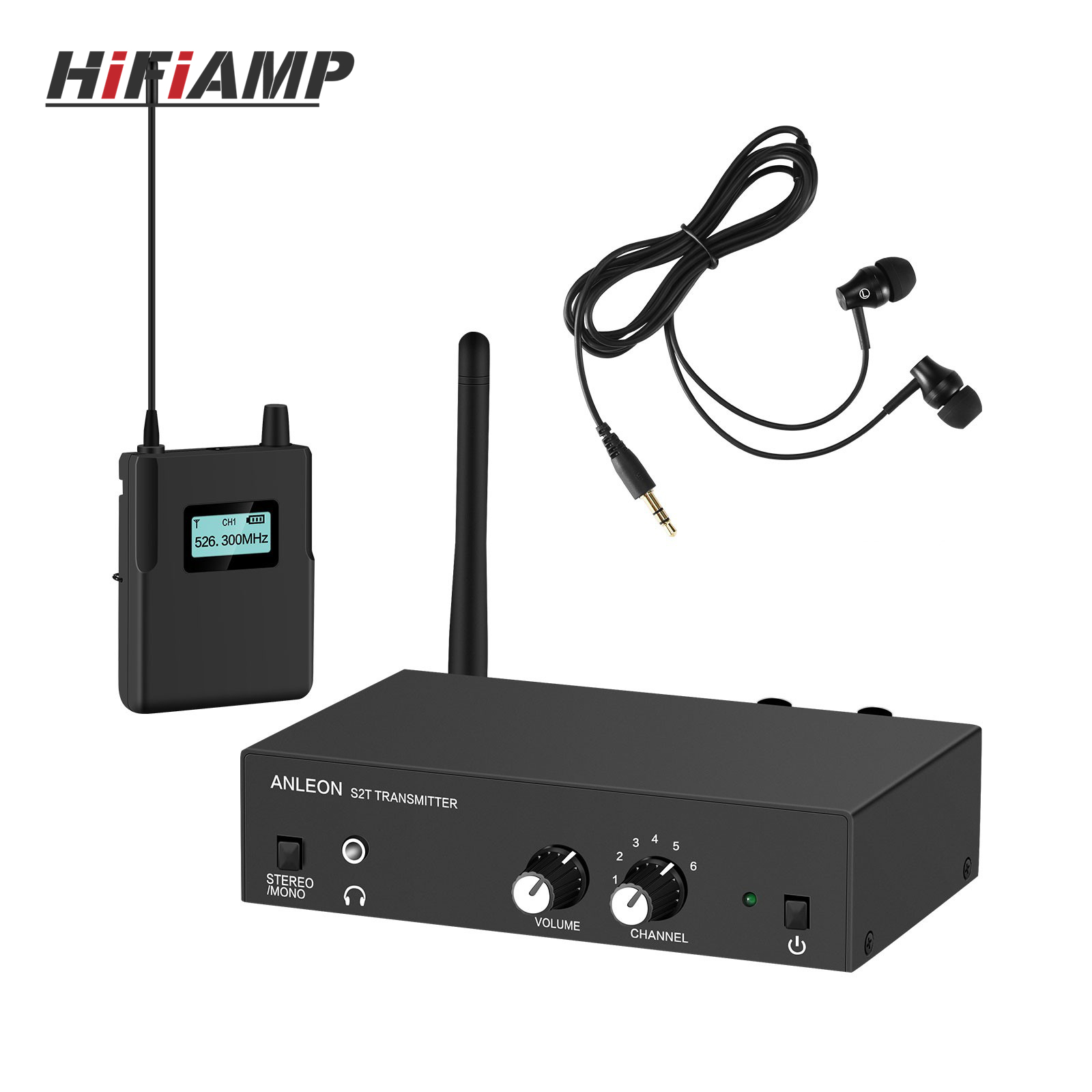 In Ear Monitor Iem - ระบบมอนิเตอร์แบบใส่ในหู ANLEON S2 526-535MHz/561-568MHz/670-680MHz ระบบ IEM