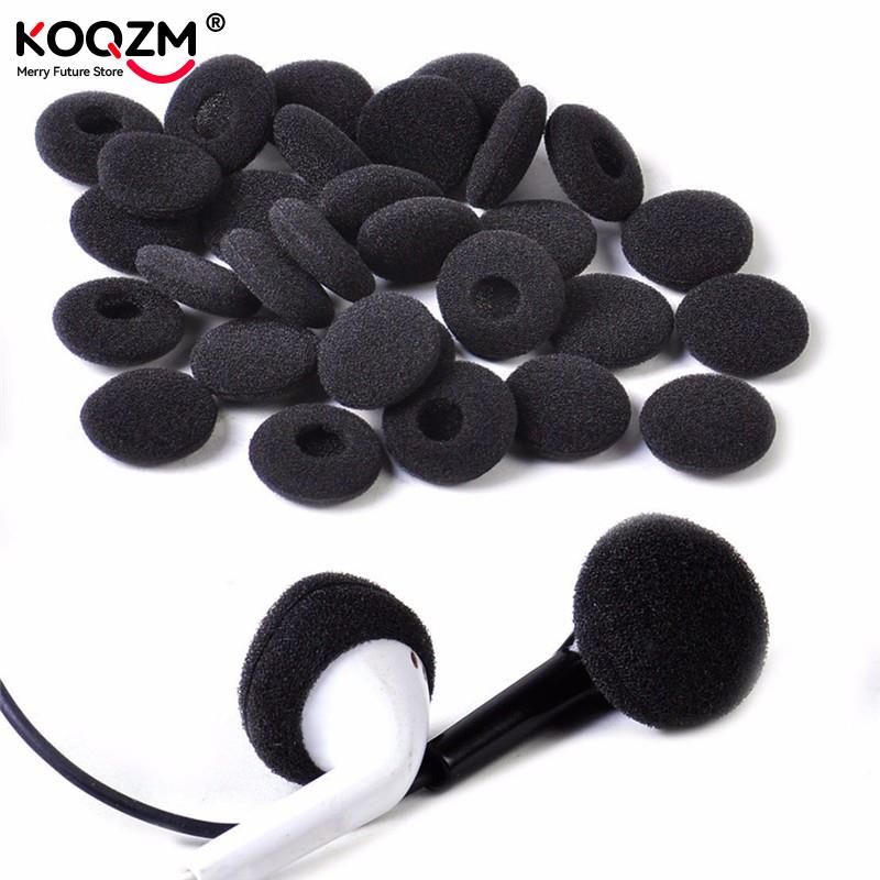 Earphone Foam Tip - 30pcs ฟองน้ำครอบคลุมเคล็ดลับสีดำนุ่มโฟม Earbud แผ่นรองหูฟังสำหรับหูฟัง MP3 MP4
