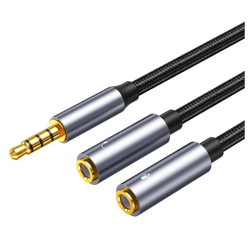 Earphone Splitter Jack - แจ็ค 3.5 มม.Aux Audio Cable ชายหญิง