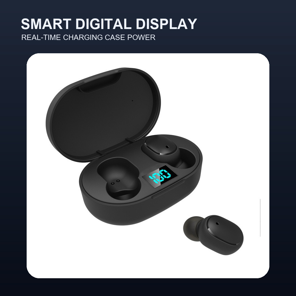 Earbuds Charging Case - จอแสดงผลดิจิตอล TWS บลูทูธ 5.0 หูฟังไร้สาย หูฟังอินเอียร์ขนาดเล็ก