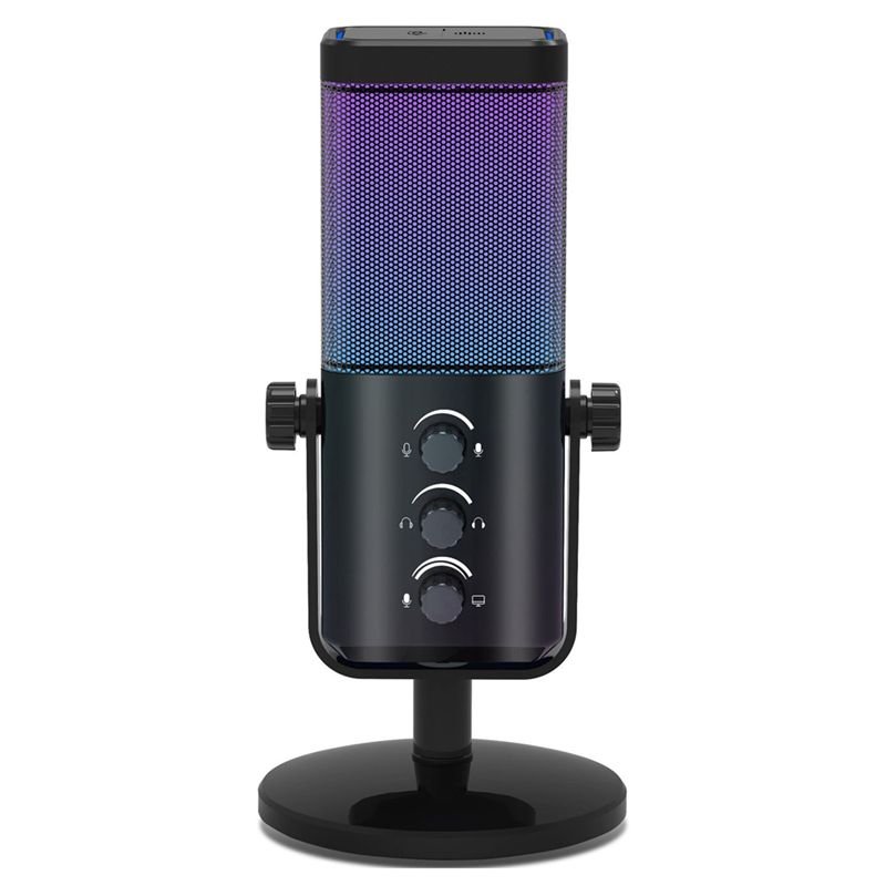 Gaming Headset Rgb - ABZZ-RGB ไมโครโฟนสำหรับเล่นเกม USB-C พร้อมระบบตัดเสียงรบกวนสำหรับการสตรีม/บันทึก/ASMR/วิดีโอ A