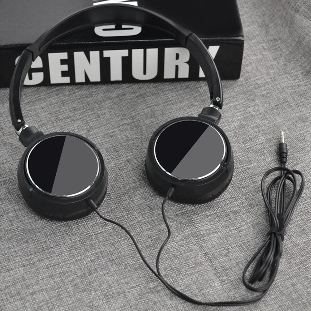 Audiophile Headphone Wired - หูฟังแบบมีสายตัดเสียงรบกวนแบบพับได้ 3.5 มม. หูฟังแบบครอบหูไฮไฟสเตอริโอแบบพกพาชุดหูฟังเกมเพลง