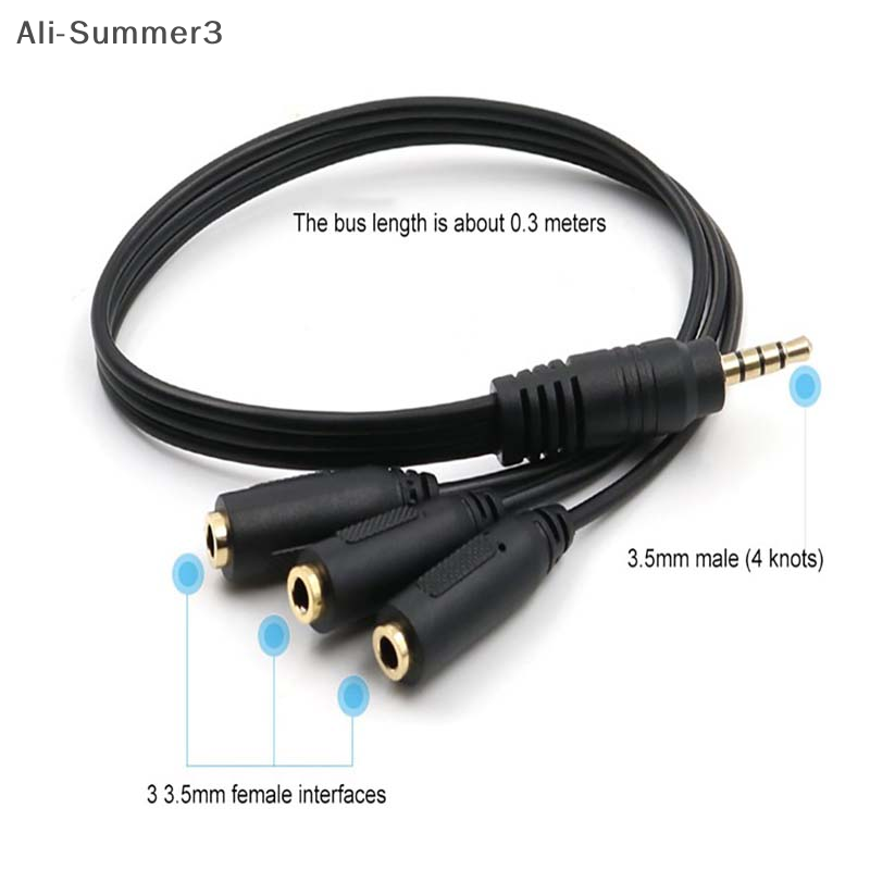 อะแดปเตอร์แยกสัญญาณเสียง 3.5 ม - Earphone Splitter Jack บทวิจารณ์และราคา