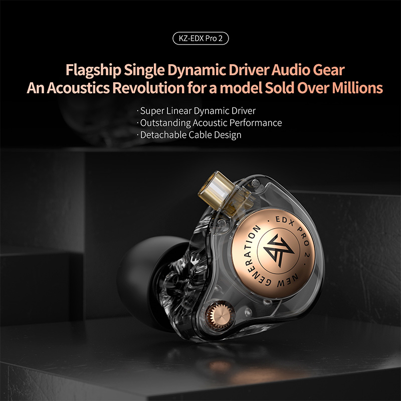 KZ EDX Pro 2 ไดรเวอร์ไดนามิกแบ - In Ear Monitor Iem บทวิจารณ์และราคา