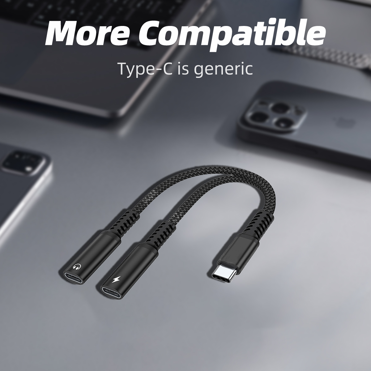 อะแดปเตอร์แปลง USB C แบบ 2 in  - Earphone Splitter Jack บทวิจารณ์และราคา