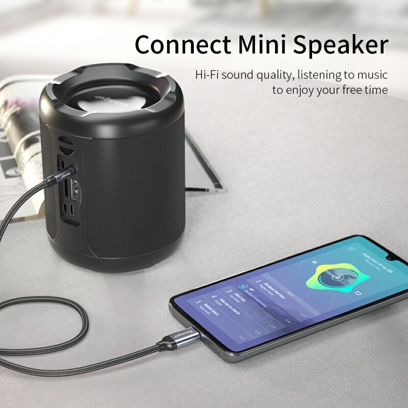 Essager USB C TO 3.5mm AUX อะแ - Earphone Splitter Jack บทวิจารณ์และราคา