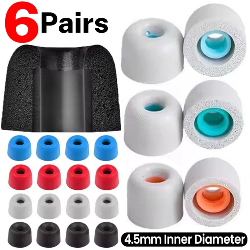 6/1 คู่ Soft Memory Foam หูฟัง - Earphone Foam Tip บทวิจารณ์และราคา