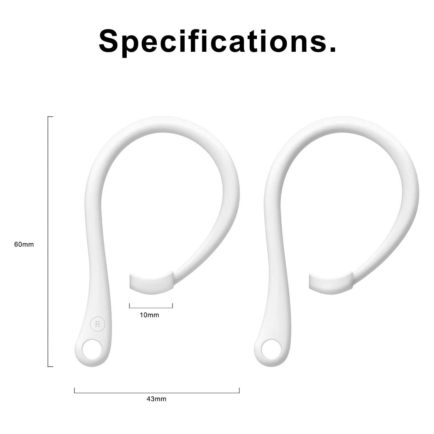 1 คู่ซิลิโคน Anti-Lost ซิลิโคน - Sports Earphone Hook บทวิจารณ์และราคา