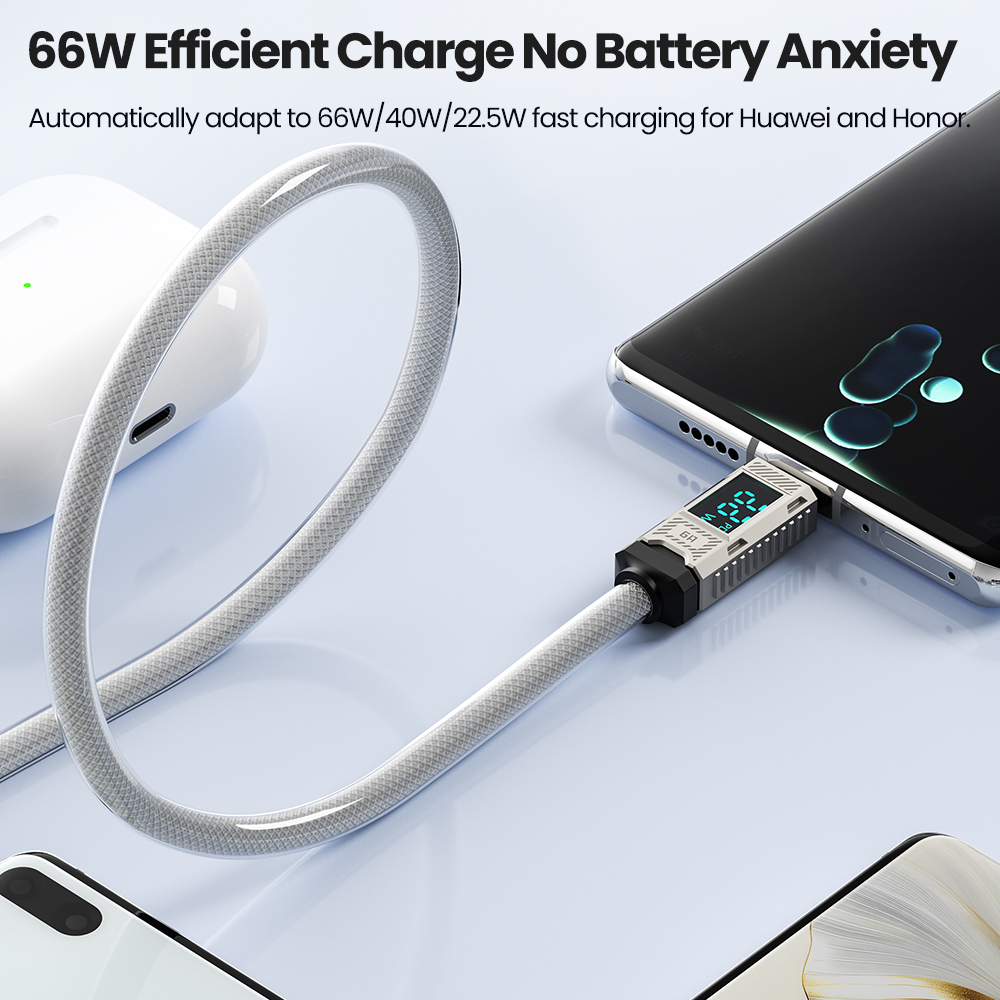 สายชาร์จเร็ว Toocki PD 66W USB - Usb C Earphone บทวิจารณ์และราคา