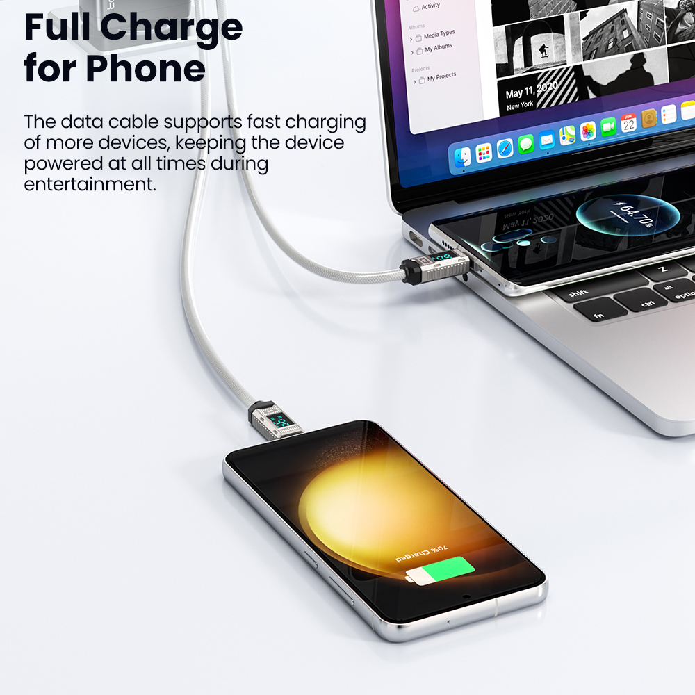 สายชาร์จเร็ว Toocki PD 66W USB - Usb C Earphone บทวิจารณ์และราคา