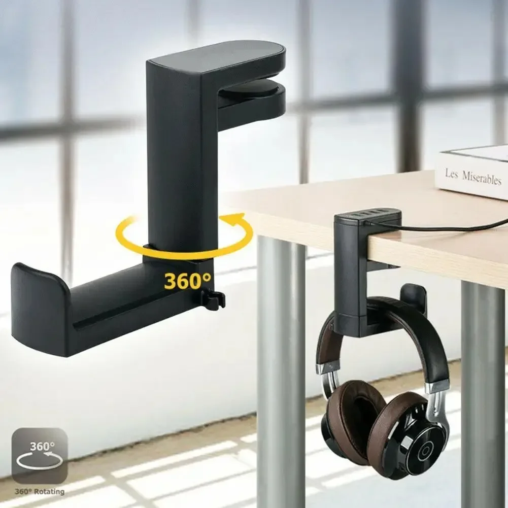 360 °   ขาตั้งหูฟังแบบหมุนได้  - Headphone Stand Desk บทวิจารณ์และราคา