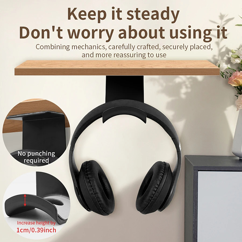 ขาตั้งหูฟังอเนกประสงค์แบบติดผน - Headphone Stand Desk บทวิจารณ์และราคา
