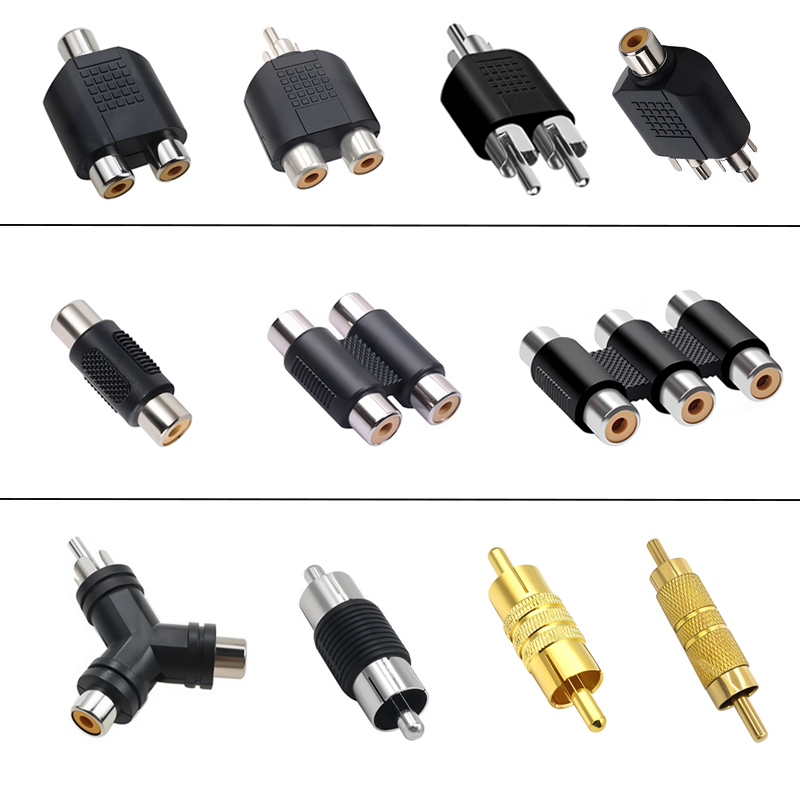 5 ชิ้นแจ็ค RCA หญิงชายปลั๊กอะแ - Audio Splitter Y บทวิจารณ์และราคา