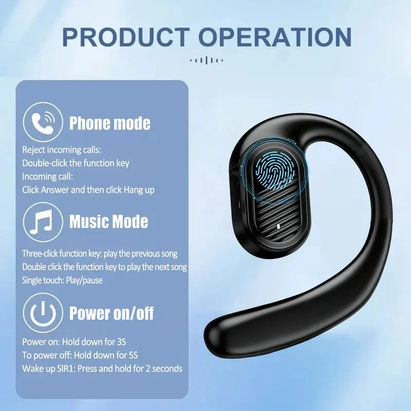 บลูทูธ 5.4 หูฟังไร้สายแบบเปิด  - Bluetooth Headset On Ear บทวิจารณ์และราคา