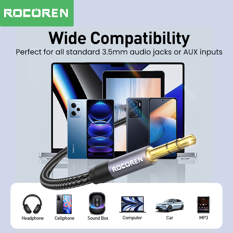 Rocoren แจ็คสายออดิโอแจ็ค3.5มม - Cable Extension 3.5 บทวิจารณ์และราคา