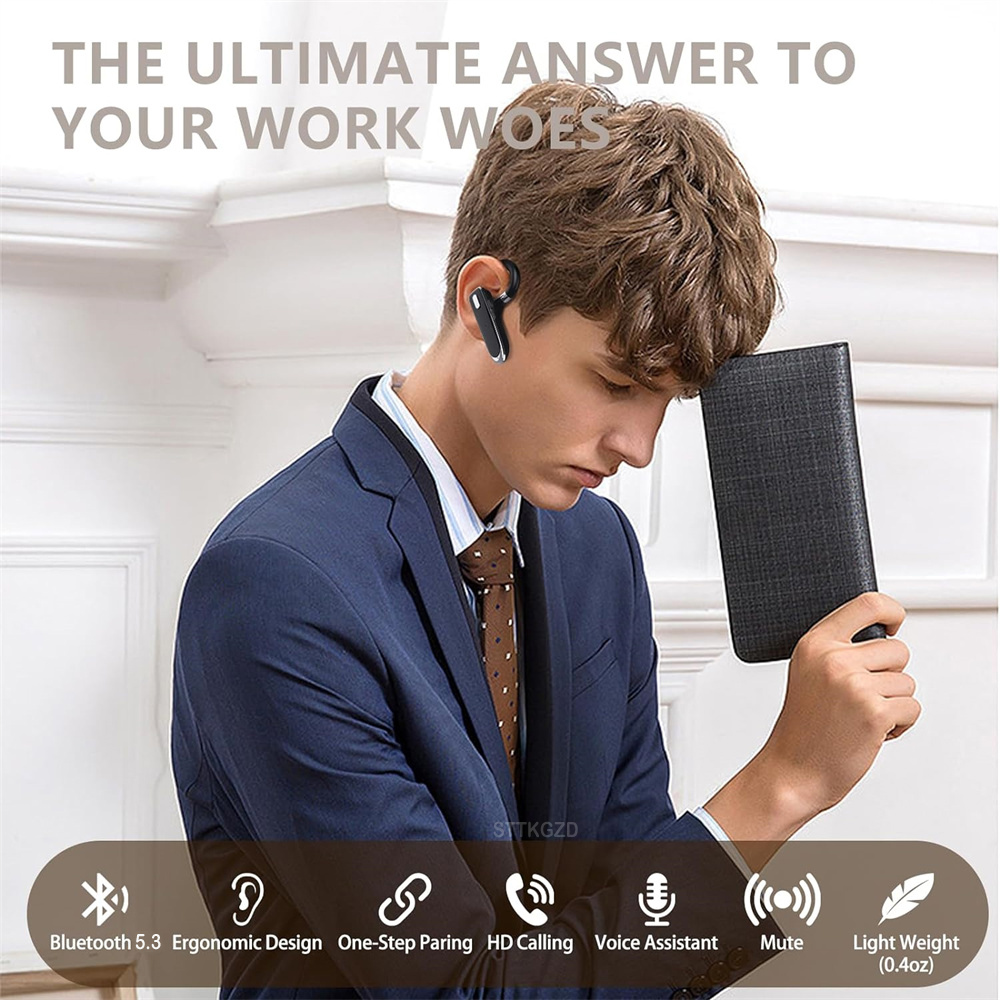 หูฟังไร้สายบลูทูธพร้อมไมโครโฟน - Bluetooth Headset On Ear บทวิจารณ์และราคา