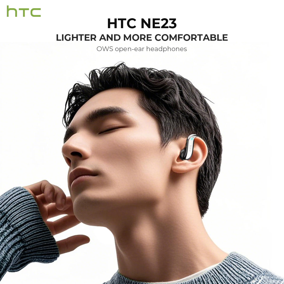 หูฟังบลูทูธแบบเปิดหู HTC เล่นไ - Earbuds Charging Case บทวิจารณ์และราคา