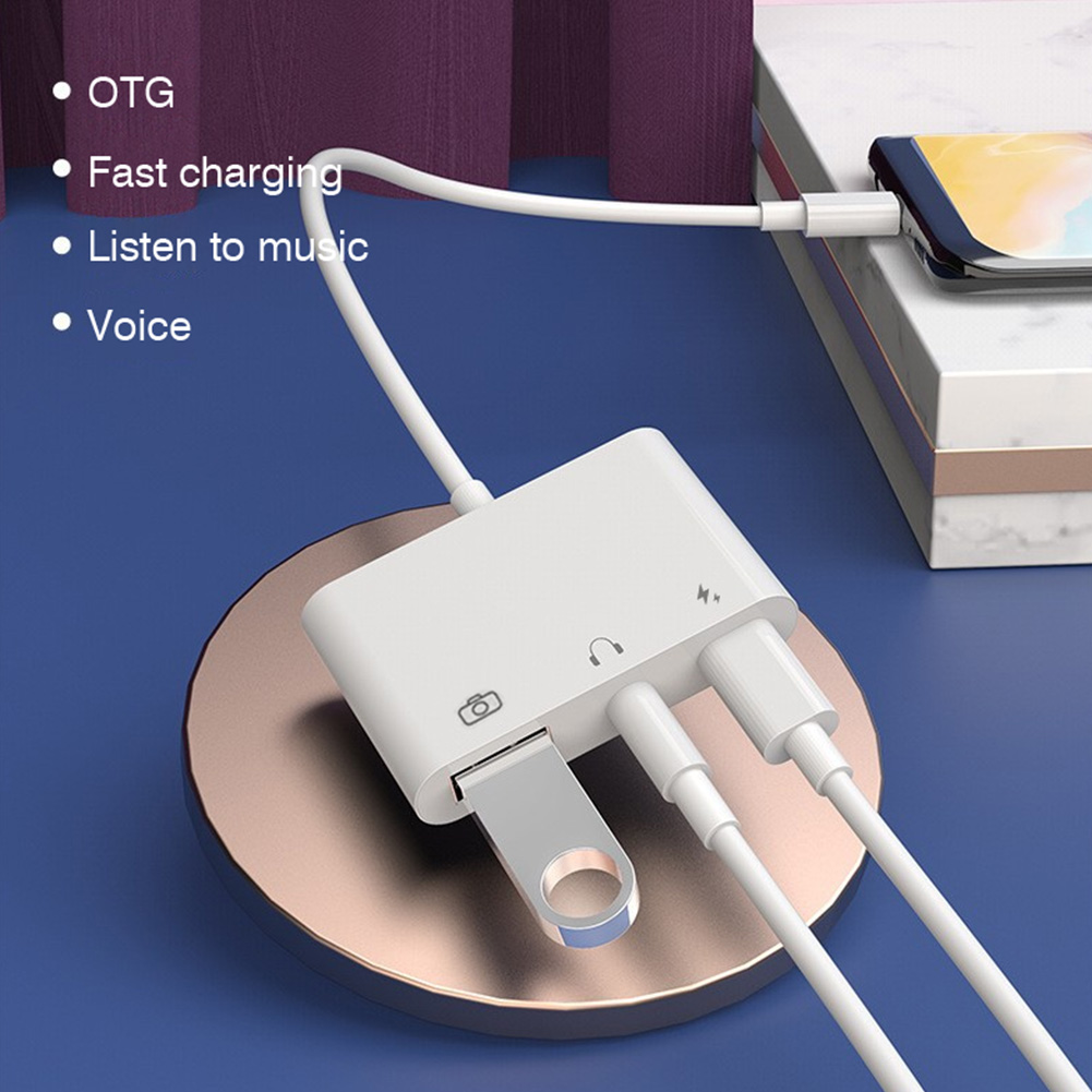 อะแดปเตอร์แปลงเสียง 3 in 1 Typ - Earphone Splitter Jack บทวิจารณ์และราคา