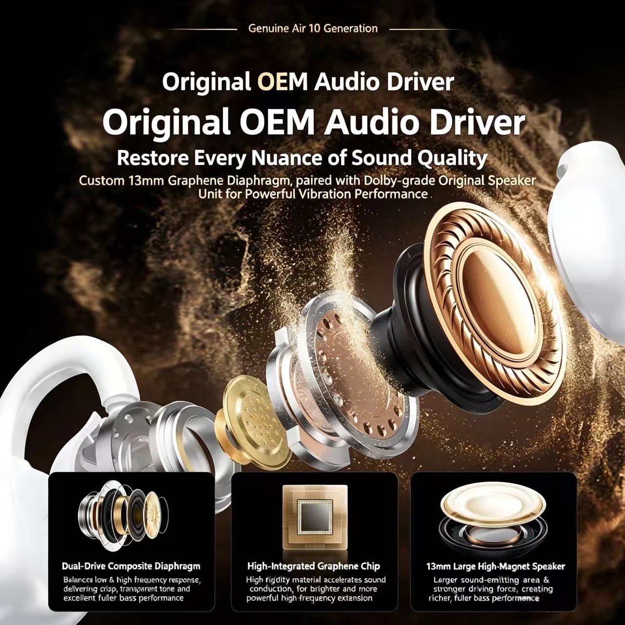 หูฟังบลูทูธแบบคล้องหูไร้สายพร้ - Sports Earphone Hook บทวิจารณ์และราคา