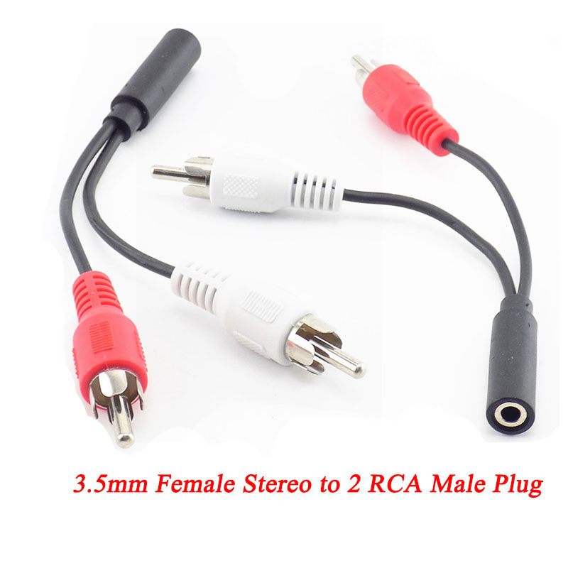 3.5 มม.RCA หญิงแจ็คสเตอริโอ 2  - Cable Extension 3.5 บทวิจารณ์และราคา