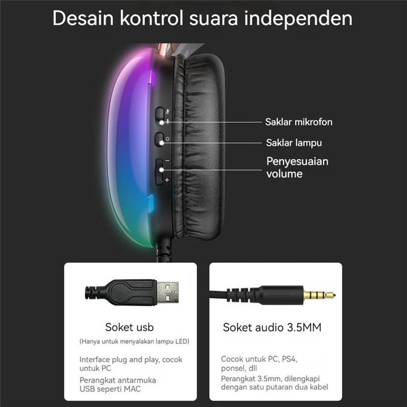 ชุดหูฟังสำหรับเล่นเกม ONIKUMA  - Gaming Headset Rgb บทวิจารณ์และราคา