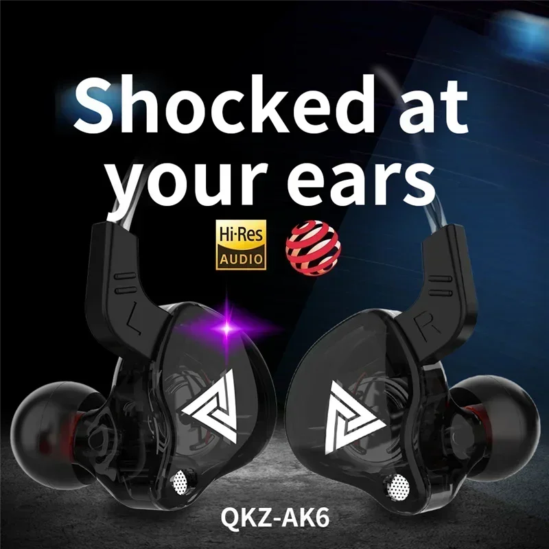 หูฟังแบบมีสาย QKZ AK6 รุ่นใหม่ - Wired Earphone Mic บทวิจารณ์และราคา