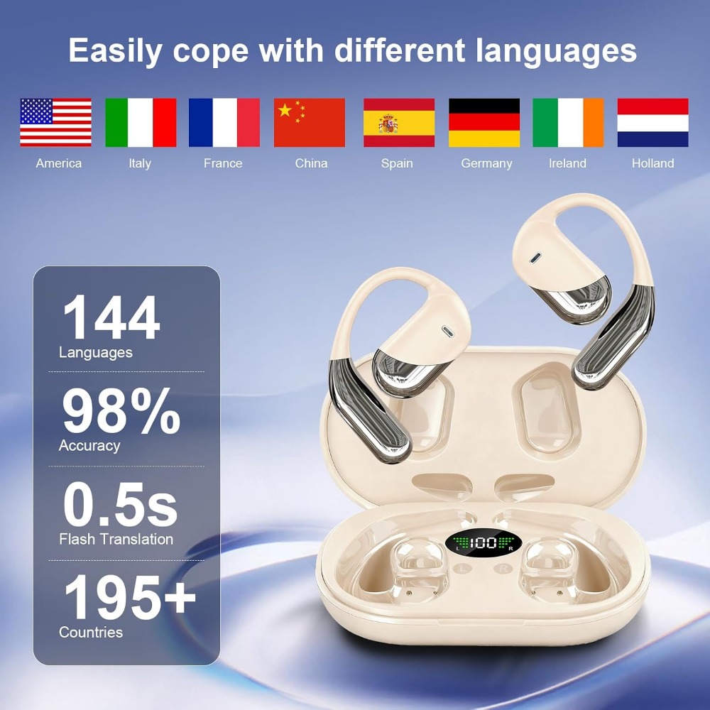 หูฟังบลูทูธไร้สายแปลภาษาแบบเรี - Earbuds Charging Case บทวิจารณ์และราคา