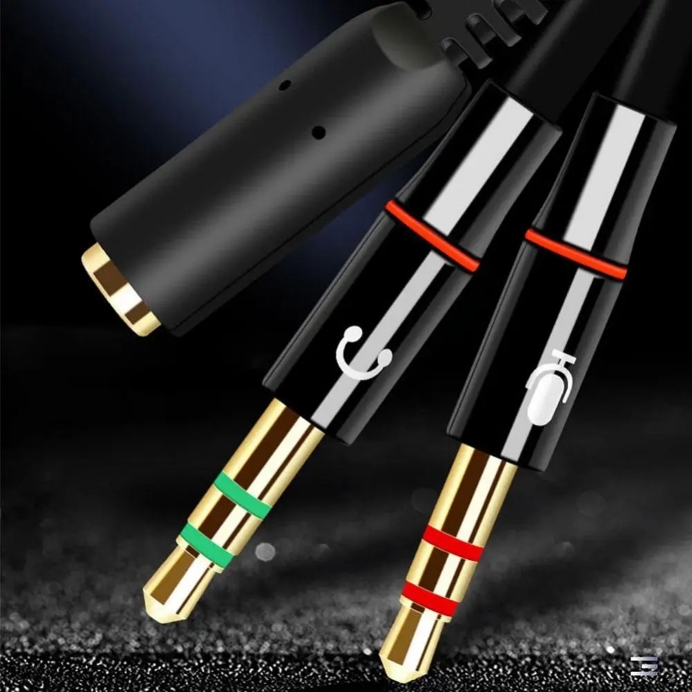 ตัวแยกสัญญาณเสียงไมโครโฟนหูฟัง - Audio Splitter Y บทวิจารณ์และราคา