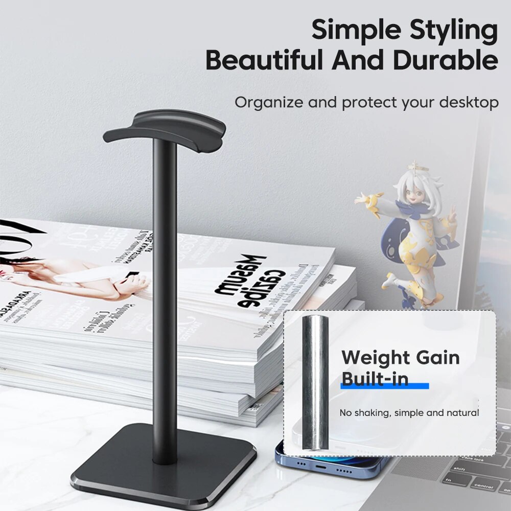Universal ขาตั้งหูฟังอลูมิเนีย - Headphone Stand Desk บทวิจารณ์และราคา