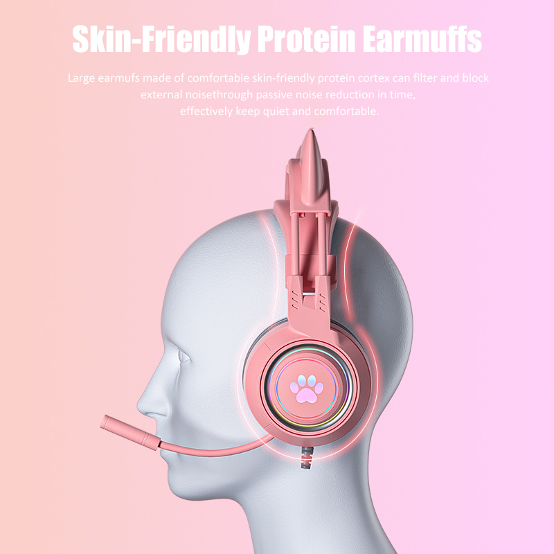 ชุดหูฟังสำหรับเด็กผู้หญิงสีชมพ - Gaming Headset Rgb บทวิจารณ์และราคา