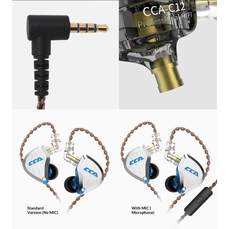 CCA C12 หูฟังไฮไฟเกรดออดิโอไฟล - Audiophile Headphone Wired บทวิจารณ์และราคา